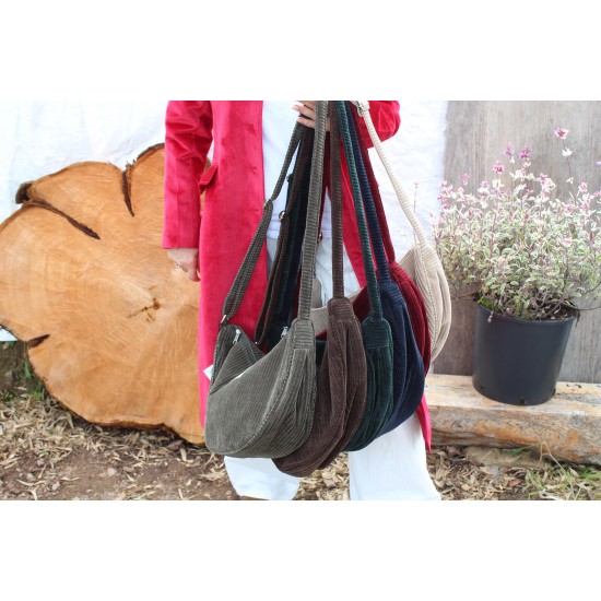 Bobby large brown corduroy 